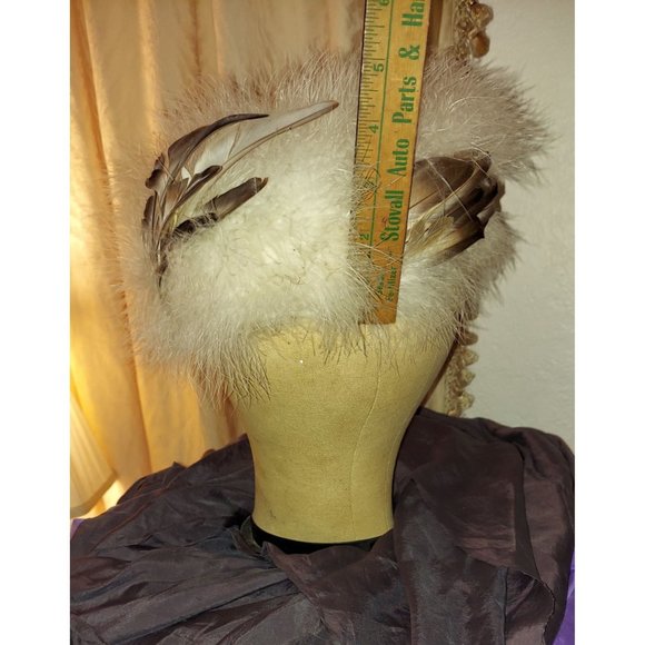 Hollywood Glam Feather Vintage Hat - Picture 5 of 8